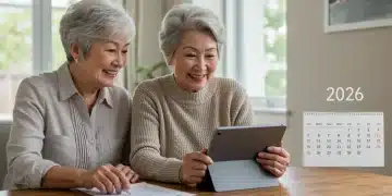 Older couple discussing 2026 Social Security COLA changes