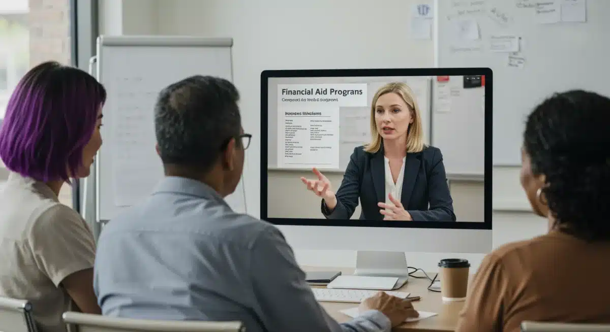 People learning about extended unemployment aid programs online