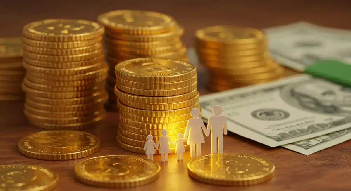 Financial aid for families through Child Tax Credit illustration