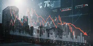 Housing market graph showing a 7% price adjustment for 2026 with economic indicators