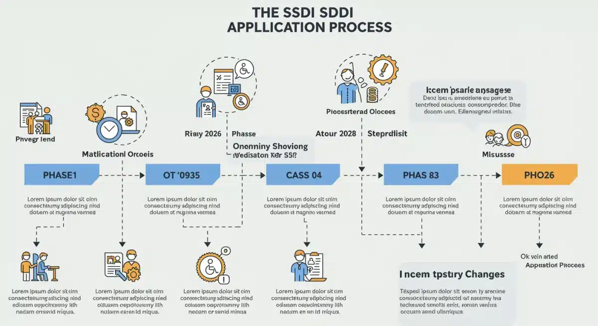 Timeline graphic illustrating important dates and regulatory changes for SSDI applications in 2026.