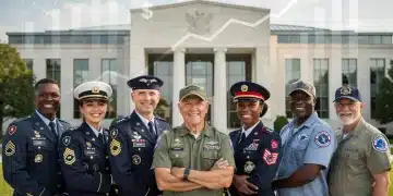 Veterans standing proudly, symbolizing increased benefits in 2026