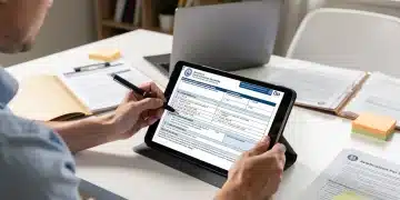 Person meticulously completing unemployment benefit application form. Unemployment Benefits in 2026.
