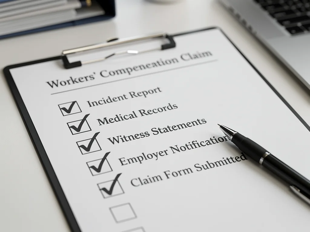 Checklist for successful workers' compensation claim documentation