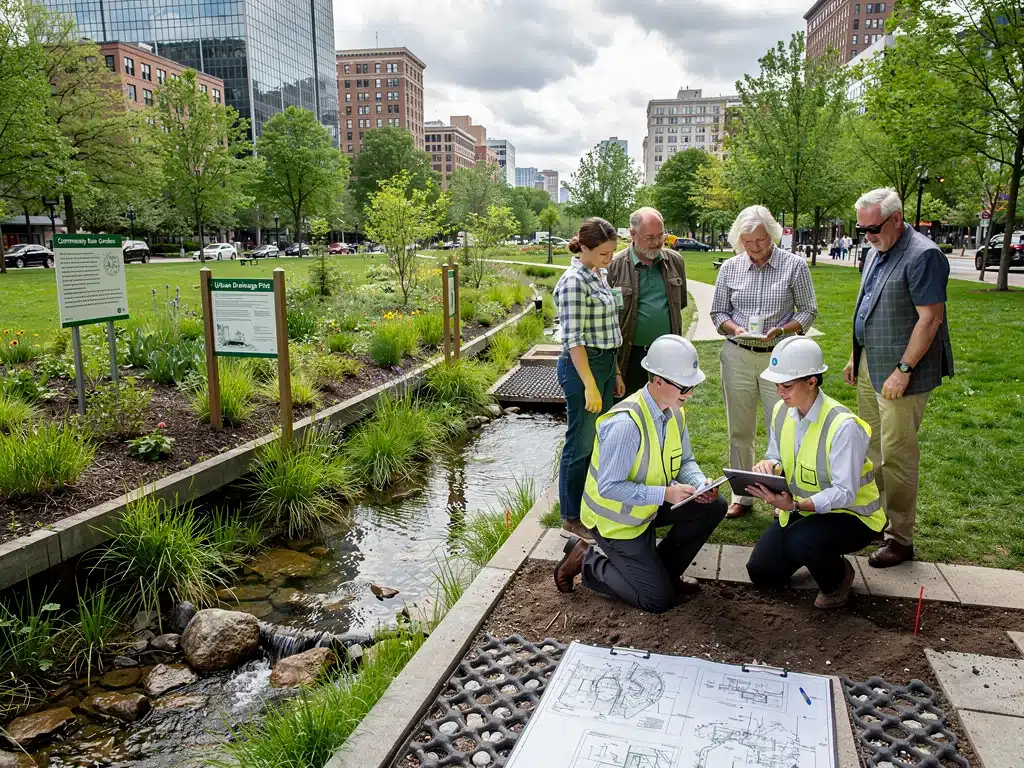 Community collaboration on urban climate resilience project