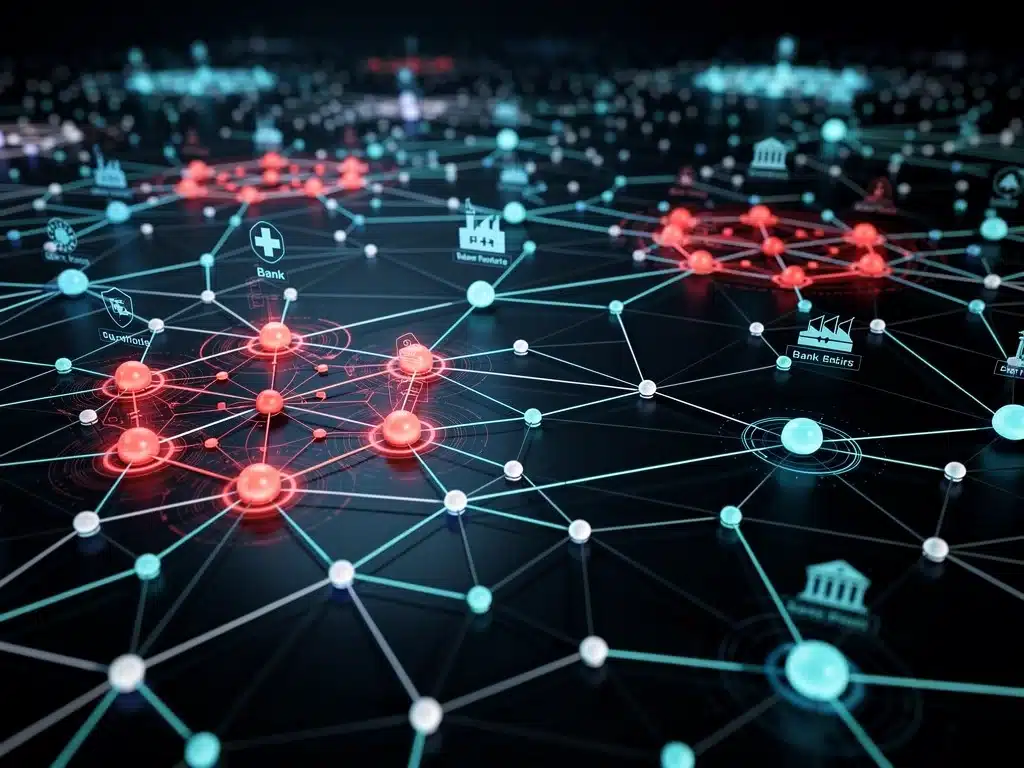 Visualizing widespread impact of data breaches across networks